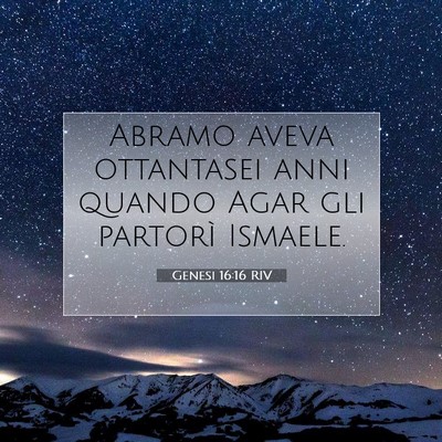 Genesi 16:16 Versetto della Bibbia Spiegato