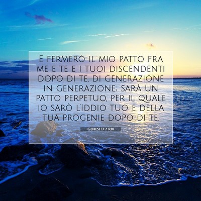 Genesi 17:7 RIV Immagine del Versetto della Bibbia