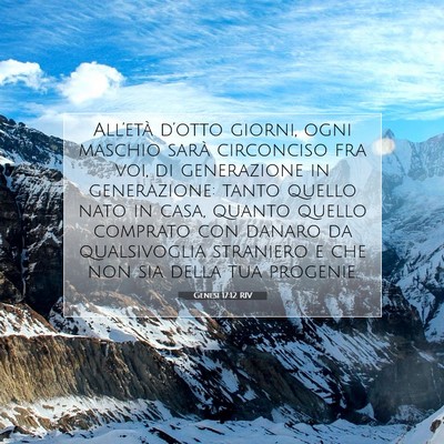 Genesi 17:12 RIV Immagine del Versetto della Bibbia