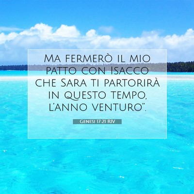 Genesi 17:21 RIV Immagine del Versetto della Bibbia