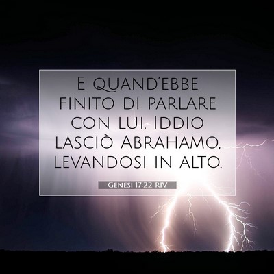 Genesi 17:22 RIV Immagine del Versetto della Bibbia