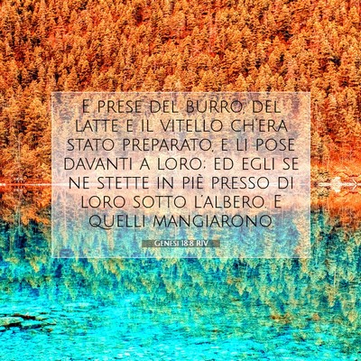 Genesi 18:8 Versetto della Bibbia Spiegato