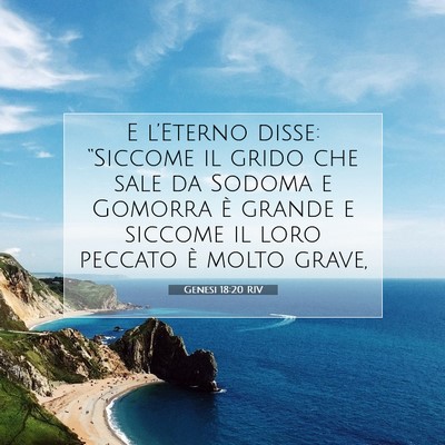 Genesi 18:20 RIV Immagine del Versetto della Bibbia