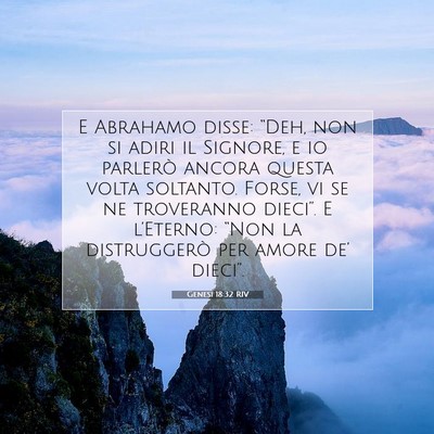Genesi 18:32 Versetto della Bibbia Spiegato
