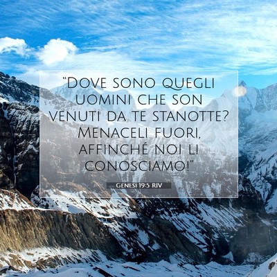 Genesi 19:5 RIV Immagine del Versetto della Bibbia