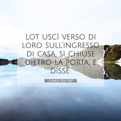 Genesi 19:6 Versetto della Bibbia Spiegato
