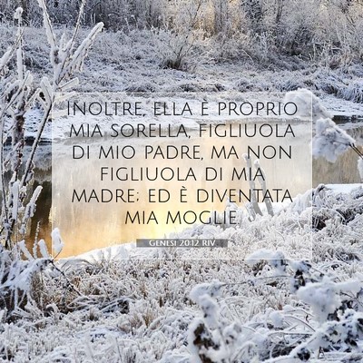 Genesi 20:12 Versetto della Bibbia Spiegato