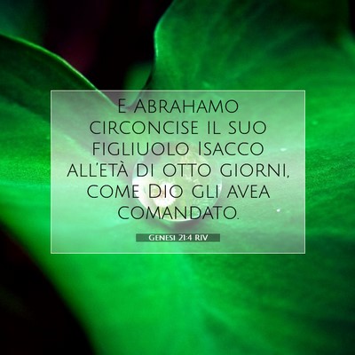 Genesi 21:4 Versetto della Bibbia Spiegato