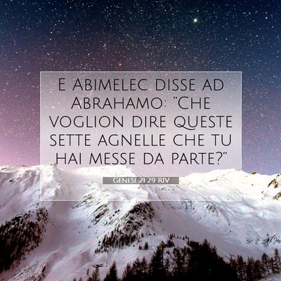 Genesi 21:29 Versetto della Bibbia Spiegato