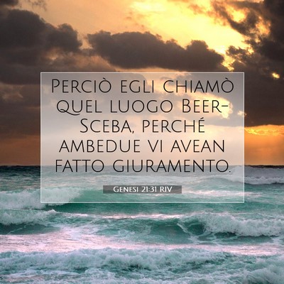 Genesi 21:31 Versetto della Bibbia Spiegato