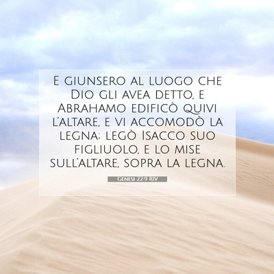 Genesi 22:9 Versetto della Bibbia Spiegato