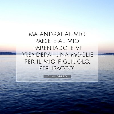 Genesi 24:4 Versetto della Bibbia Spiegato