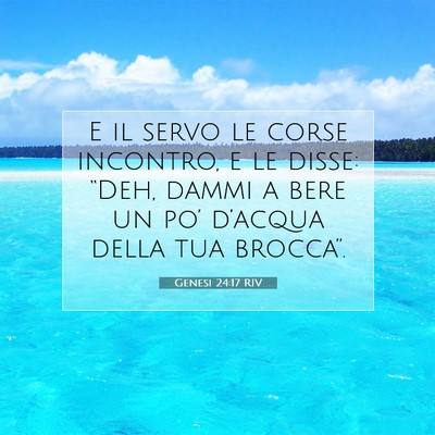 Genesi 24:17 Versetto della Bibbia Spiegato