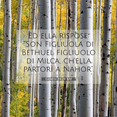 Genesi 24:24 Versetto della Bibbia Spiegato