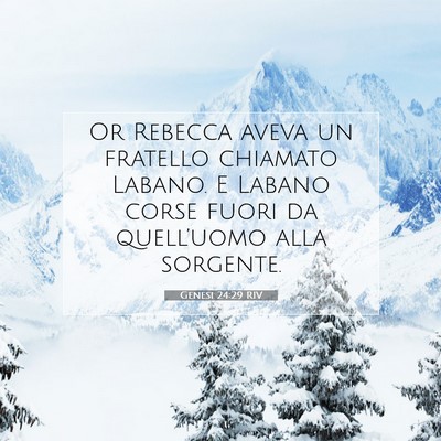 Genesi 24:29 Versetto della Bibbia Spiegato