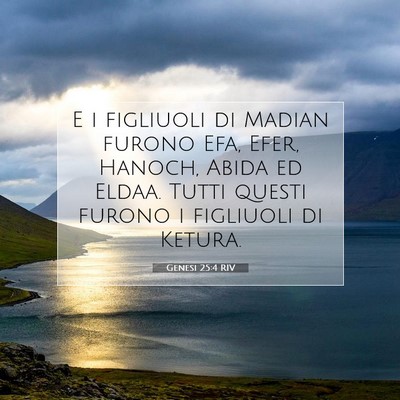 Genesi 25:4 Versetto della Bibbia Spiegato