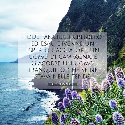 Genesi 25:27 Versetto della Bibbia Spiegato