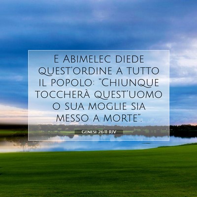 Genesi 26:11 Versetto della Bibbia Spiegato