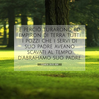 Genesi 26:15 Versetto della Bibbia Spiegato