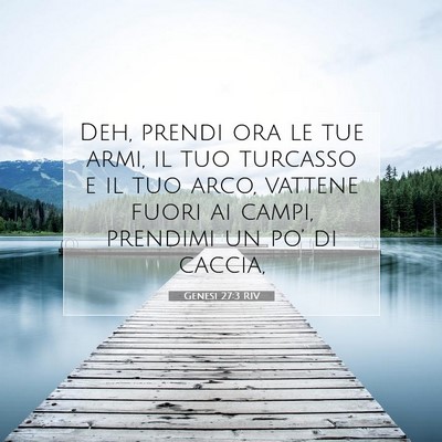Genesi 27:3 Versetto della Bibbia Spiegato