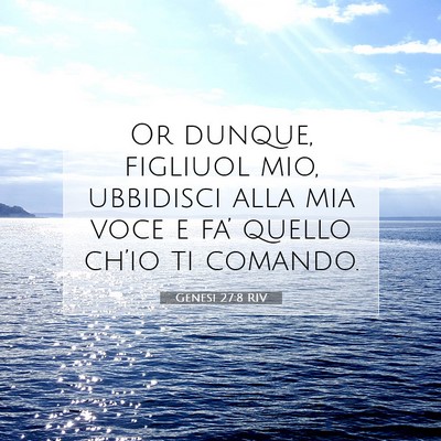 Genesi 27:8 Versetto della Bibbia Spiegato