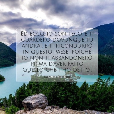 Genesi 28:15 RIV Immagine del Versetto della Bibbia