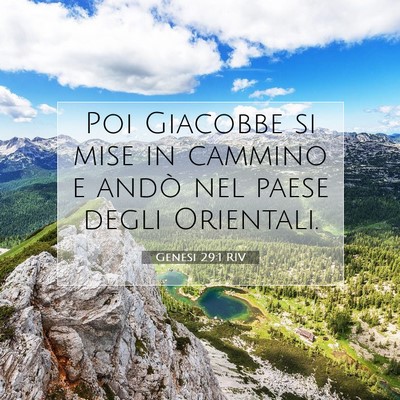 Genesi 29:1 Versetto della Bibbia Spiegato