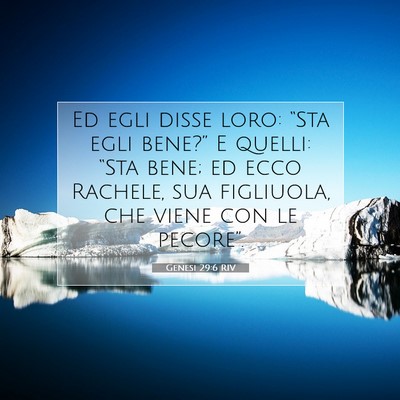 Genesi 29:6 Versetto della Bibbia Spiegato