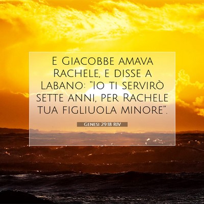 Genesi 29:18 Versetto della Bibbia Spiegato