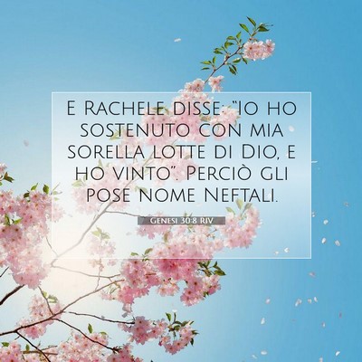 Genesi 30:8 Versetto della Bibbia Spiegato