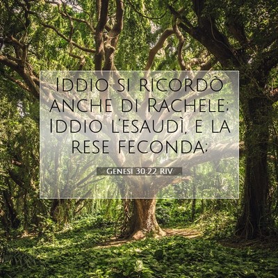 Genesi 30:22 RIV Immagine del Versetto della Bibbia