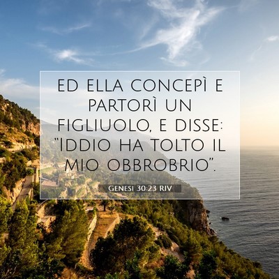 Genesi 30:23 RIV Immagine del Versetto della Bibbia