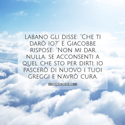 Genesi 30:31 Versetto della Bibbia Spiegato