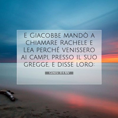 Genesi 31:4 Versetto della Bibbia Spiegato