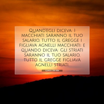 Genesi 31:8 RIV Immagine del Versetto della Bibbia
