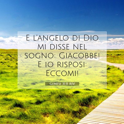 Genesi 31:11 RIV Immagine del Versetto della Bibbia