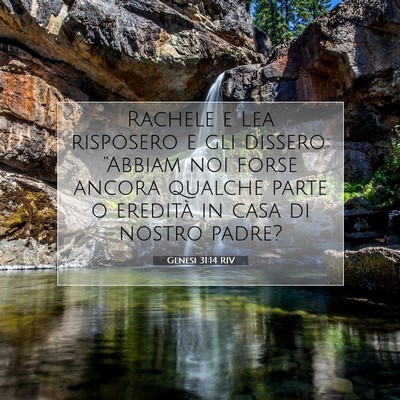 Genesi 31:14 Versetto della Bibbia Spiegato