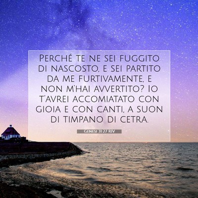 Genesi 31:27 Versetto della Bibbia Spiegato