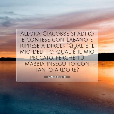 Genesi 31:36 Versetto della Bibbia Spiegato