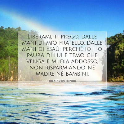 Genesi 32:11 RIV Immagine del Versetto della Bibbia
