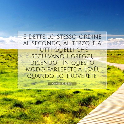 Genesi 32:19 Versetto della Bibbia Spiegato
