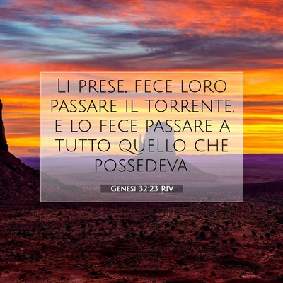 Genesi 32:23 Versetto della Bibbia Spiegato