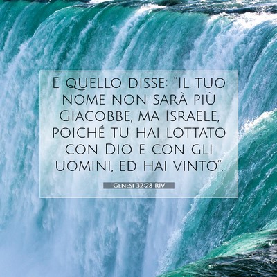 Genesi 32:28 RIV Immagine del Versetto della Bibbia