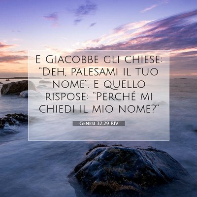 Genesi 32:29 Versetto della Bibbia Spiegato
