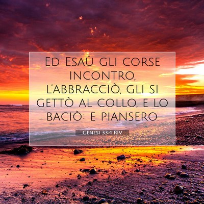 Genesi 33:4 Versetto della Bibbia Spiegato
