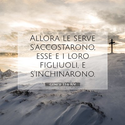 Genesi 33:6 Versetto della Bibbia Spiegato