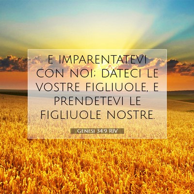 Genesi 34:9 RIV Immagine del Versetto della Bibbia