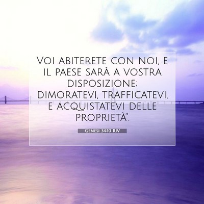 Genesi 34:10 Versetto della Bibbia Spiegato