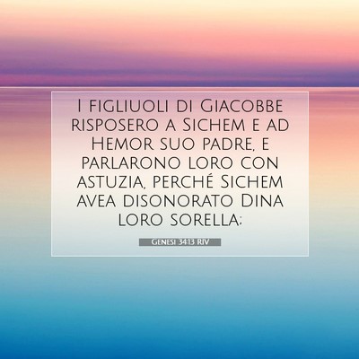 Genesi 34:13 Versetto della Bibbia Spiegato
