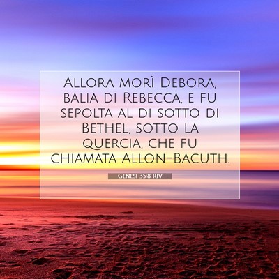Genesi 35:8 Versetto della Bibbia Spiegato